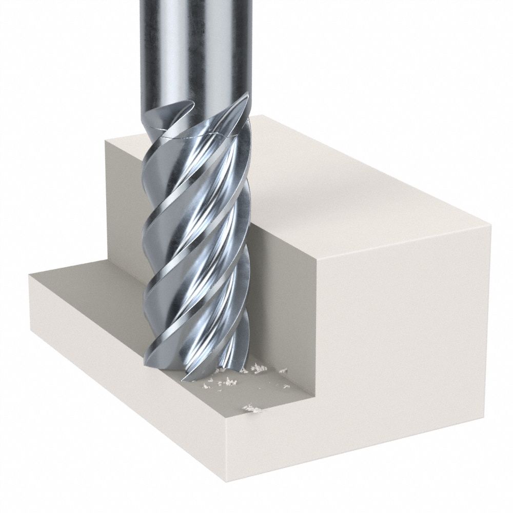 General Purpose Finishing Coated High-Speed Steel Square End Mills