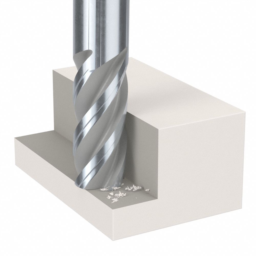 Powdered-Metal Square End Mills