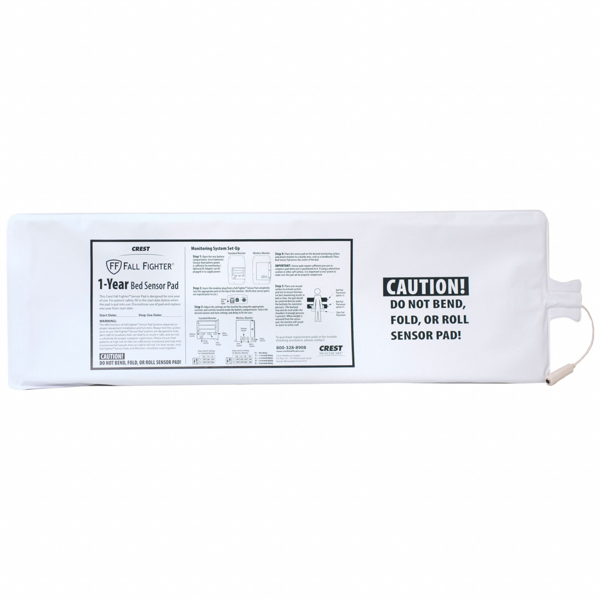 Break-A-Way Bed Sensor Pad White 30 L