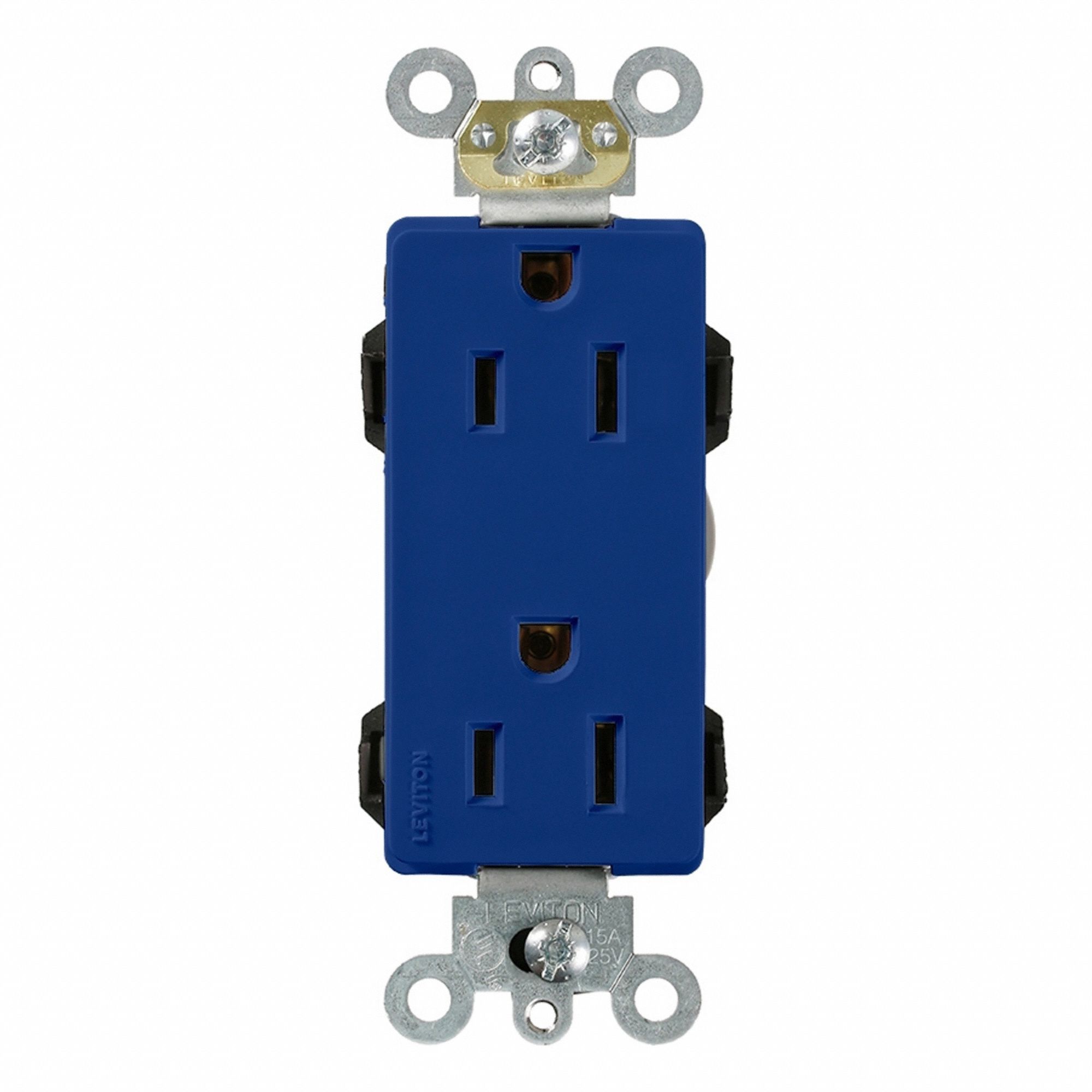 Lev-Lok DPl Dup 15A 125V Self-Gr Blue