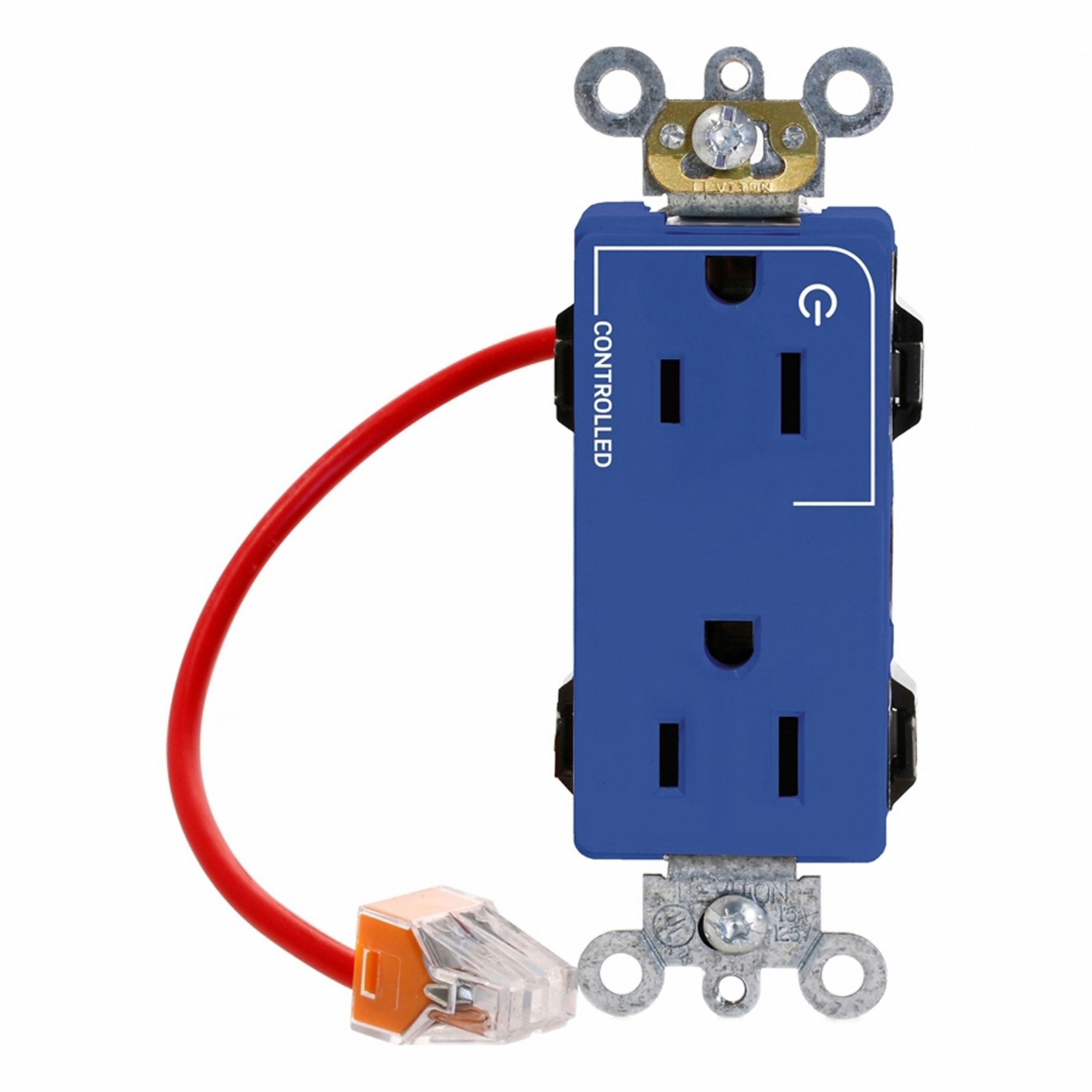 Lev-Lok Dup 15A 125V 1MCtrl Self-Gr Blu