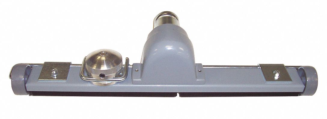 Floor Tool and Nozzle: Steel, For 2 in Hose Dia, 17 in Lg, 16 in Wd, 2 in Dp, 2 in Dia, Std