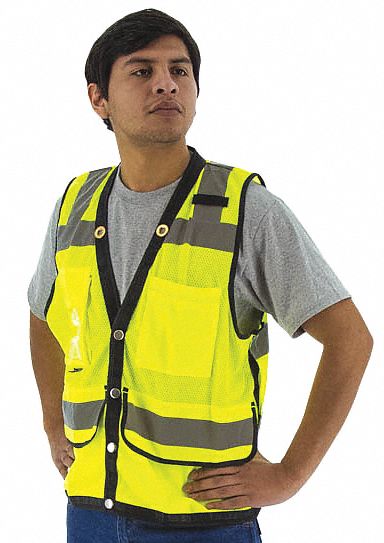 High Visibility Vest,  Yellow,  2XL