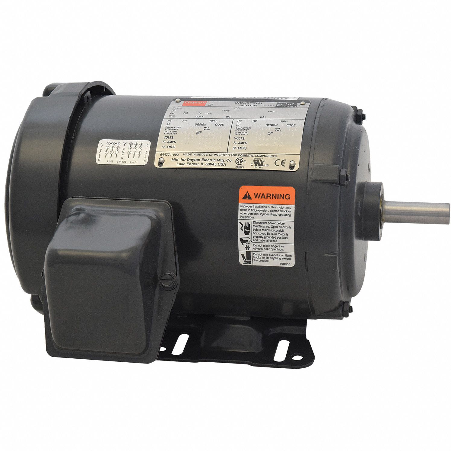 3-Phase NEMA Frame General Purpose AC Motors