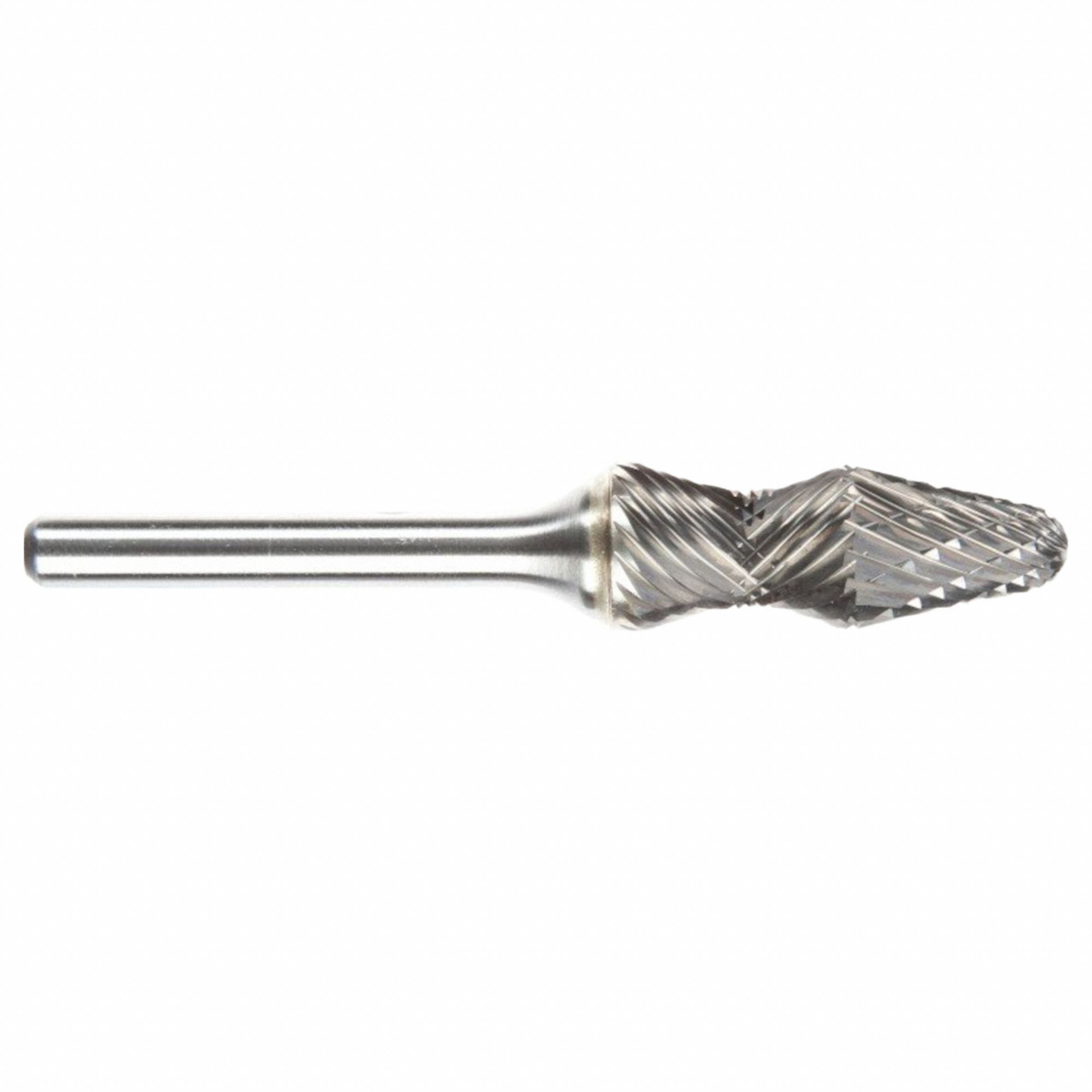 Carbide Bur: Cone, SL-5RA, Double Cut, 1/2" x 1 1/4" Head, 1/4" Shank