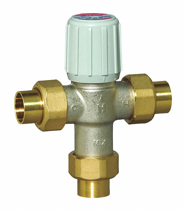 Thermostatic Mixing Valve,  3/4 in