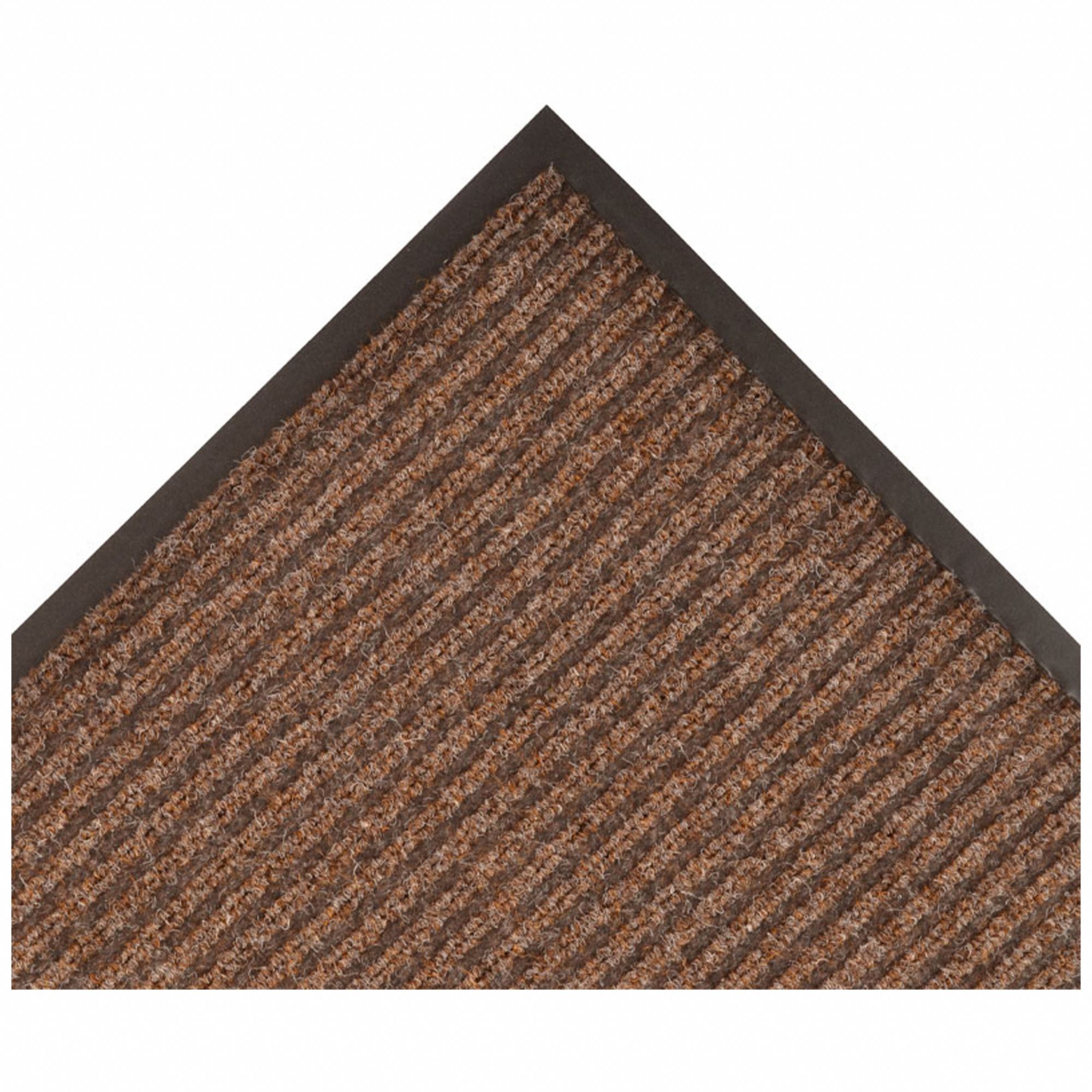 ENTRANCE RUNNER, RIBBED, INDOOR, HEAVY, 3 X 10 FT, ⅜ IN THICK, PP/VINYL, FLAT EDGE