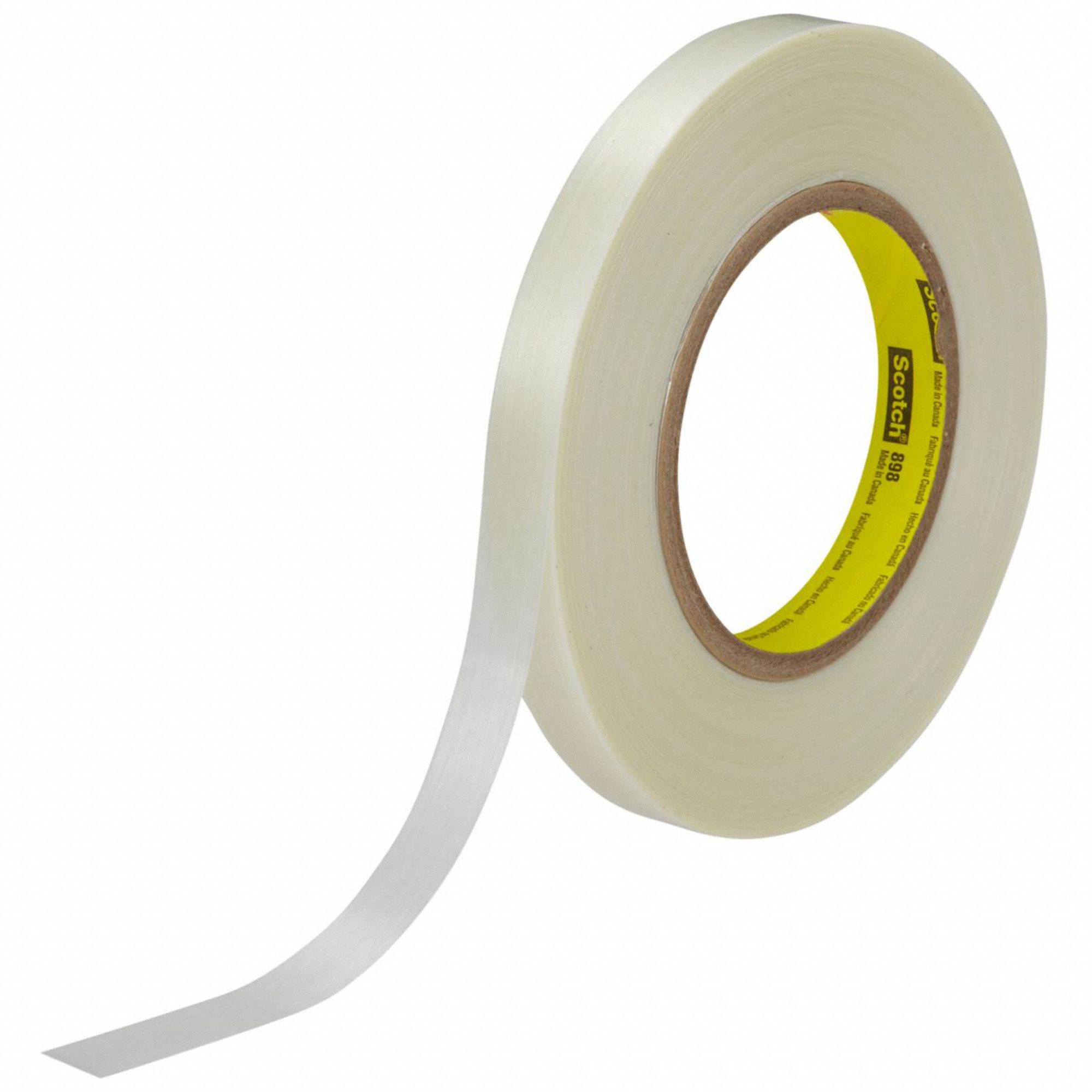 Polypropylene, 0.5 in x 1082 ft, Filament Tape 898 797F09898 Grainger