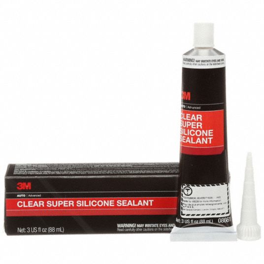 3M, Silicone, Clear, Gasket Sealant 2CTE808661 Grainger