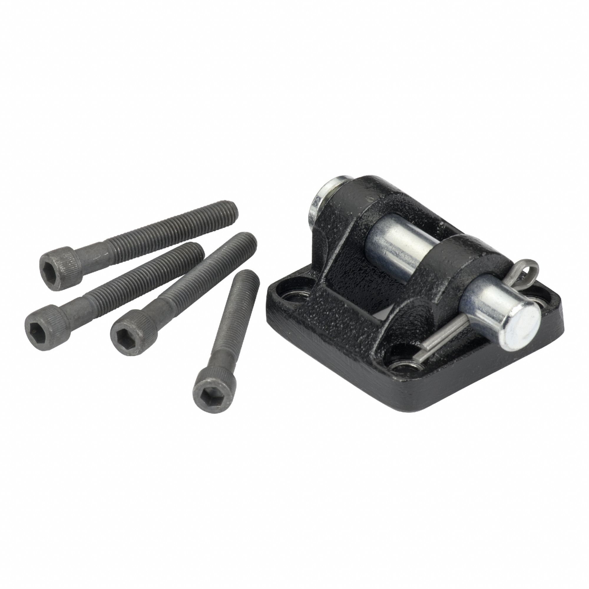 Attachable Mounting Kit: Attachable Mounting Kit, Clevis, Fits 2 1/2 in Bore Dia, Iron, AN