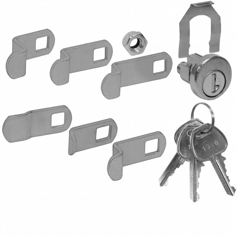 Mailbox Lock: (15) Keys, Compatible with Mailbox, Compatible Mailbox Code Not USPS Approved, 5 PK