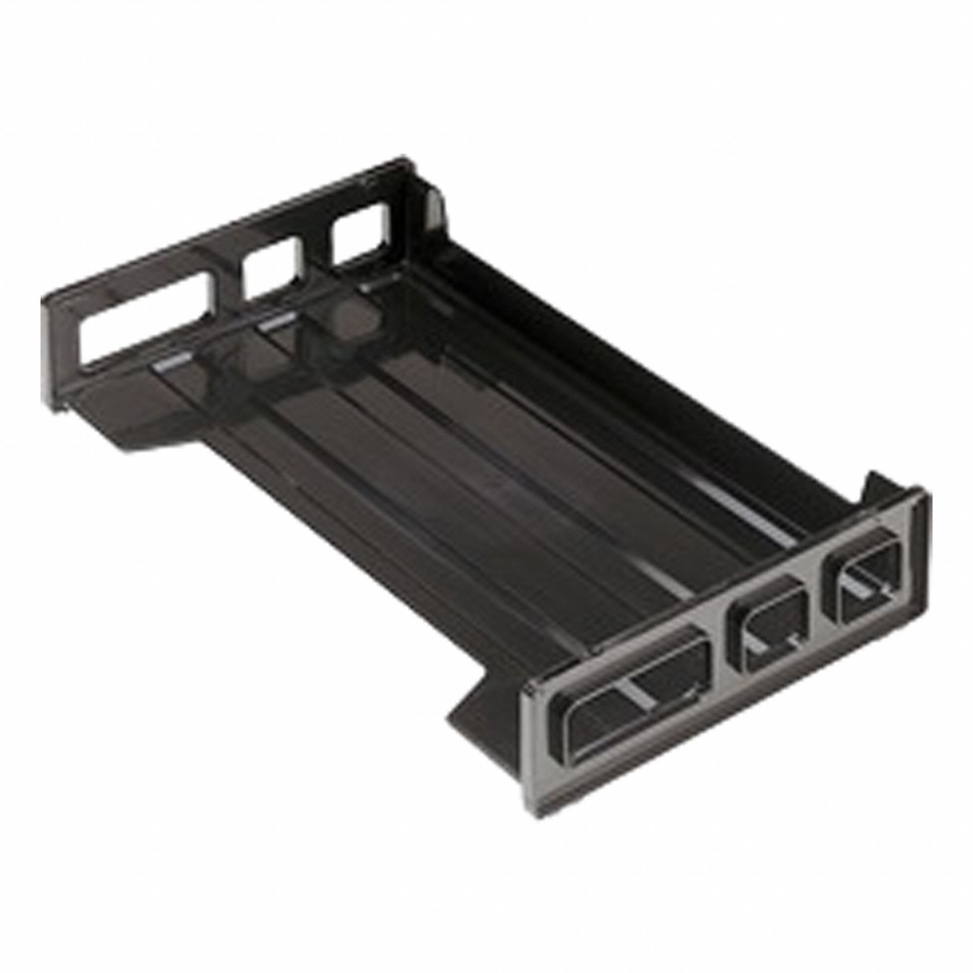Desk Tray Black Plastic