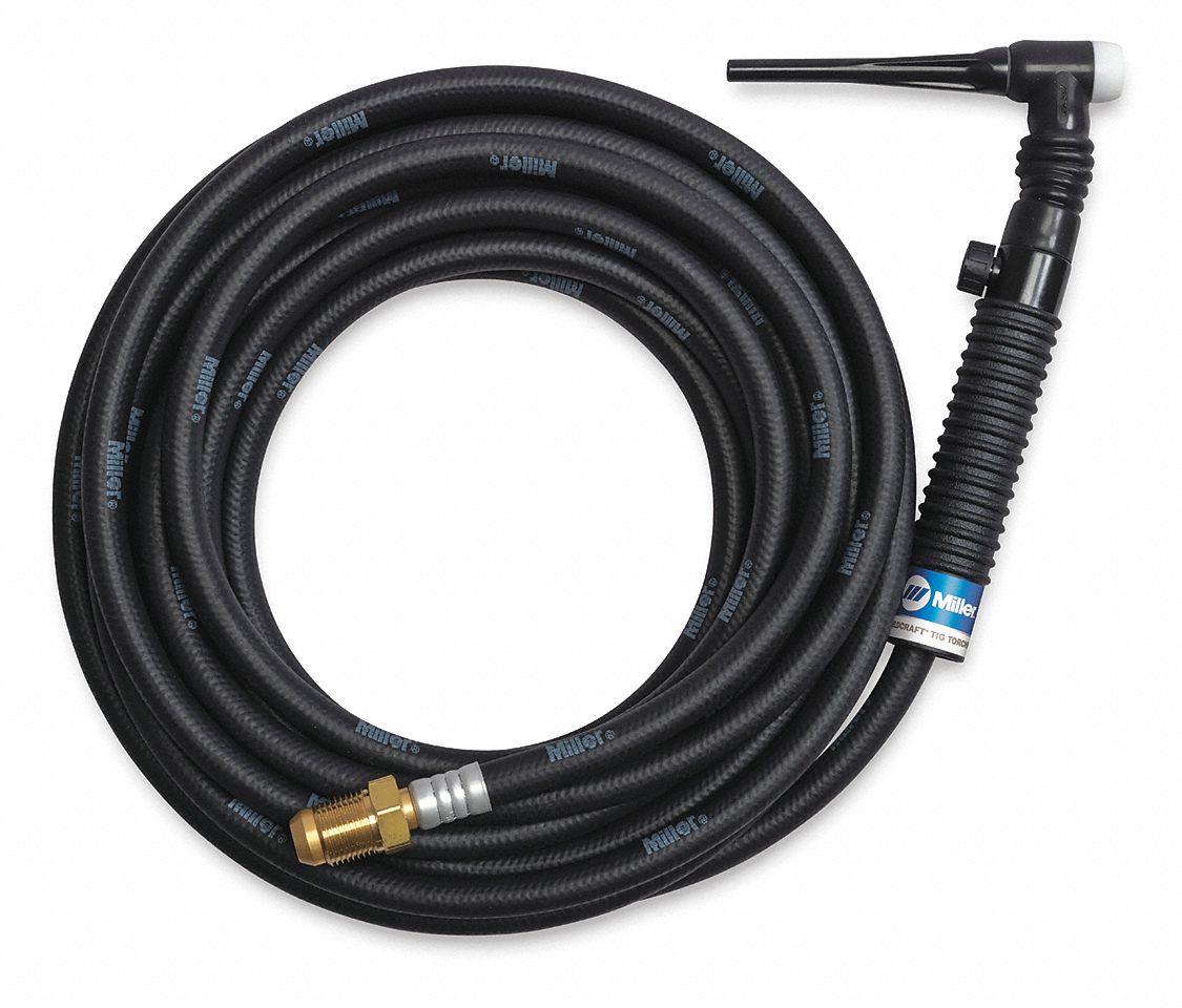 Antorcha TIG 26 Modelo 26V-12-R y 26V-25-R, 1 cable con válvula,  refrigerado por aire (4 M)