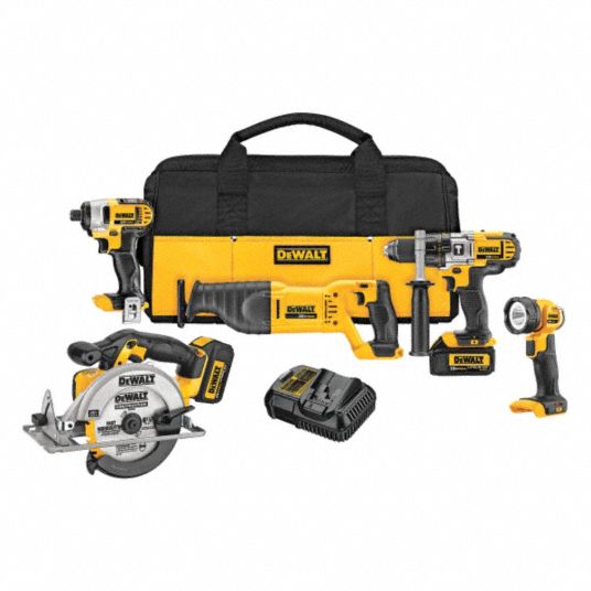 DEWALT 20 V Volt 5 Tools Cordless Combination Kit 11A163