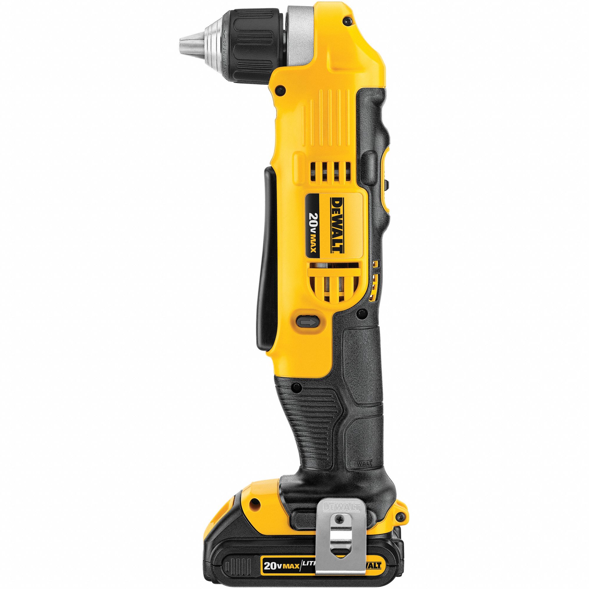 DEWALT Drill Kit, Cordless, 0 inlb to 360 inlb, 3/8 in Chuck Size
