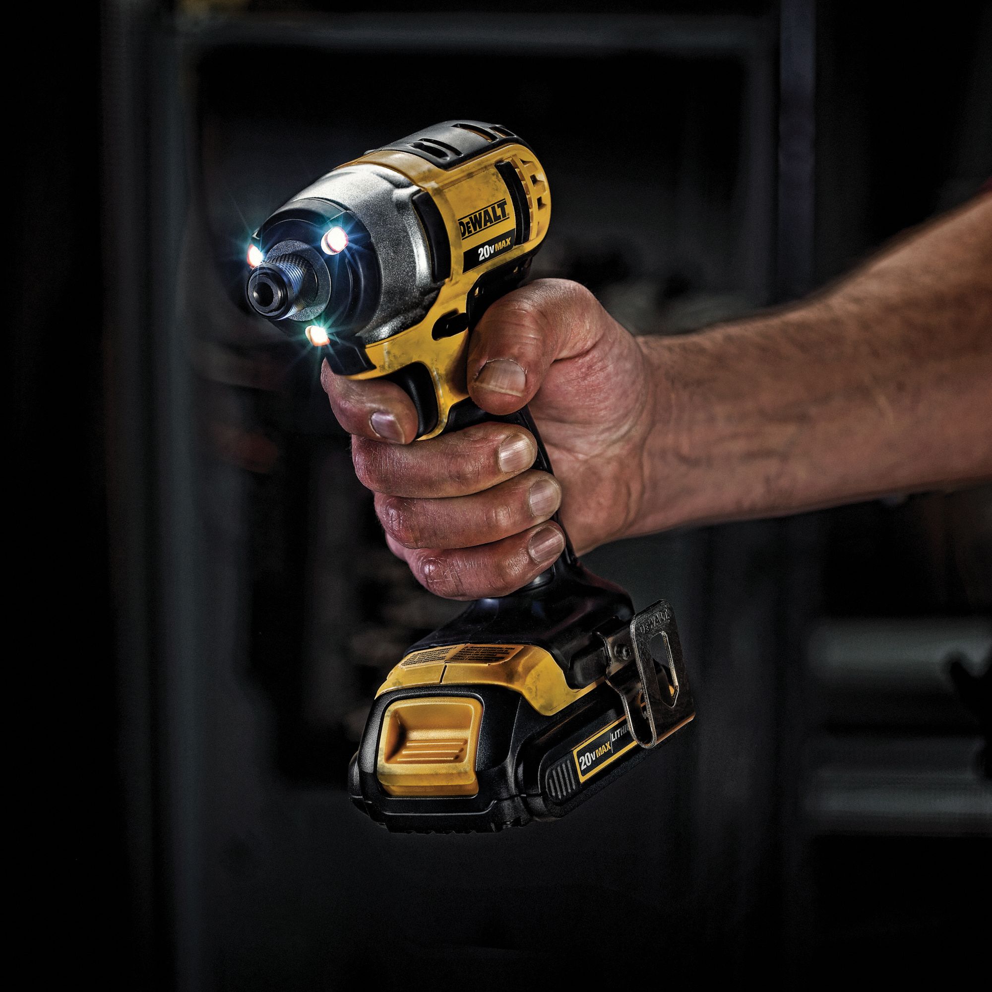 DEWALT Cordless, Impact Driver, 1/4 in Hex, 20V DC, 1,400 inlb Max