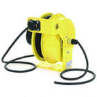RETRACTABLE CORD REEL, STEEL, 14 AWG, 15A, 600V AC, 3 CONDUCTORS, -22 TO 194 ° F, SO, 50FT