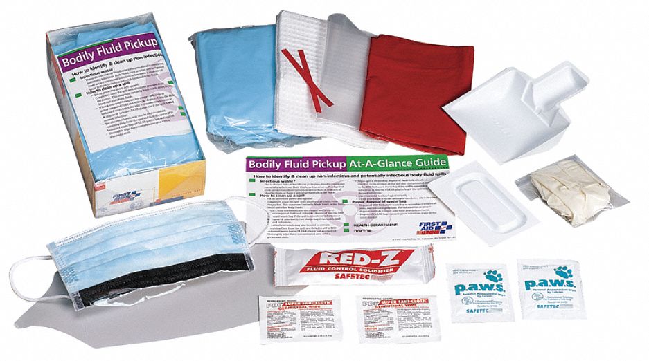 11A317 - Biohazard Spill Kit Cardboard Tray White