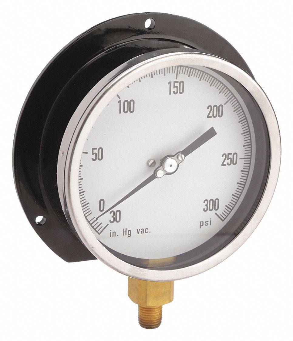 COMPOUND GAUGE,30 IN HG VAC TO 300