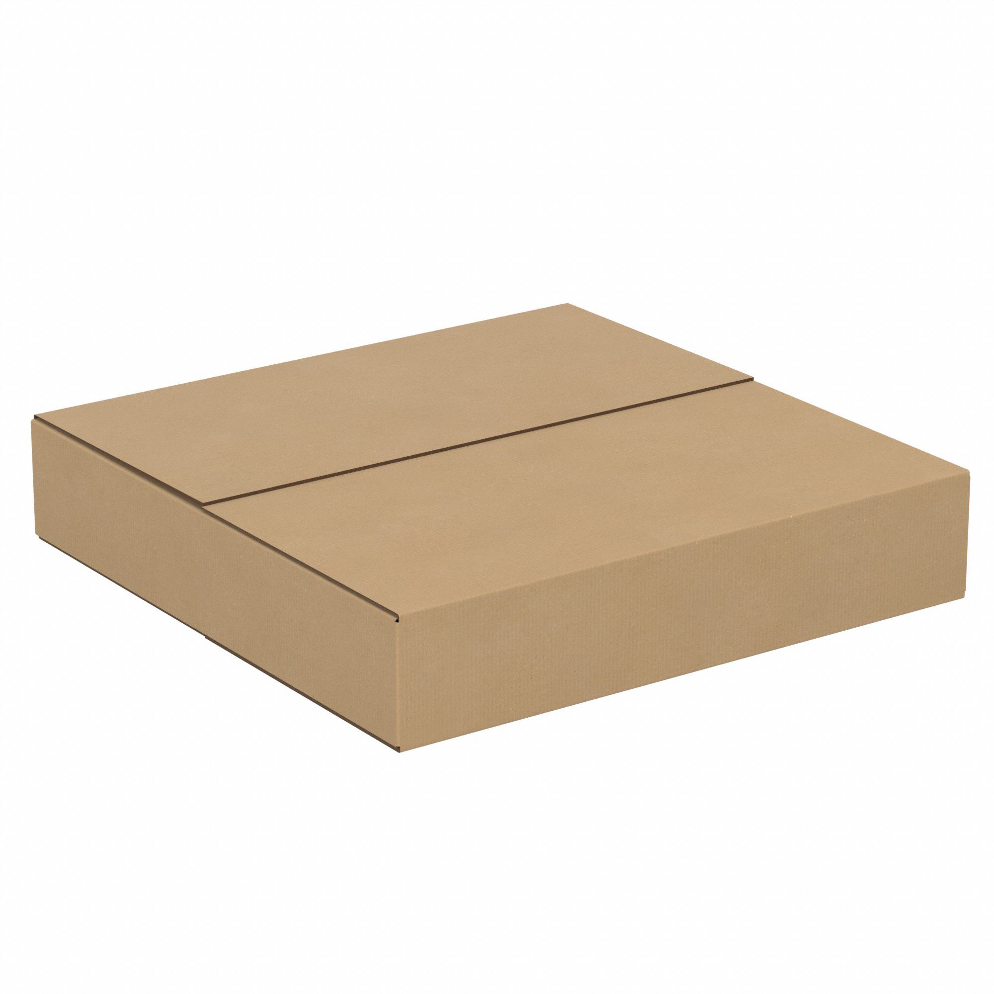 Shipping Box: 22 in Inside Lg, 22 in Inside Wd, 4 in Inside Ht, 32 ECT - Flat, Single Wall