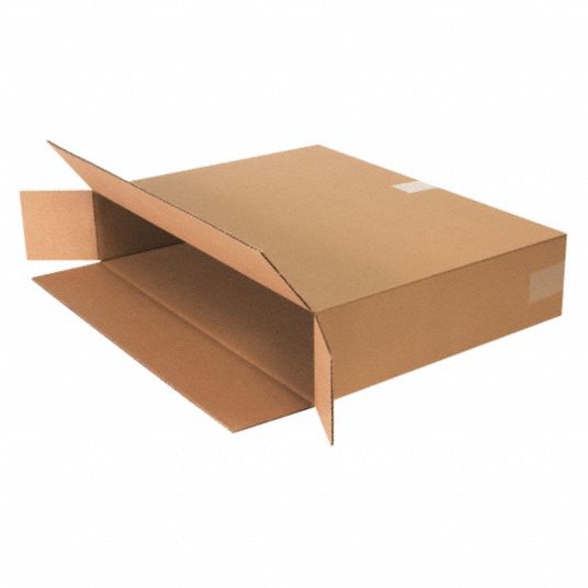 GRAINGER APPROVED Shipping Box, Side Loading, Single Wall, 24x5x18 in ...