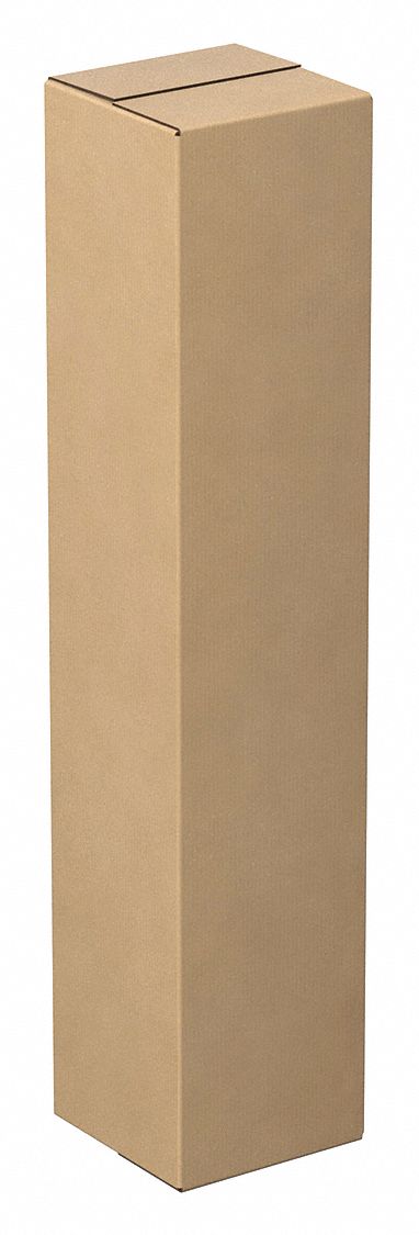 Shipping Box: 10 in Inside Lg, 10 in Inside Wd, 48 in Inside Ht, 32 ECT - Tall, Single Wall