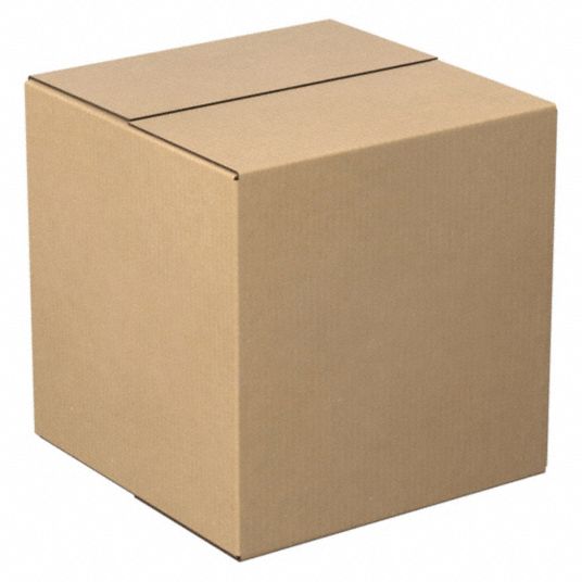 GRAINGER APPROVED Shipping Box, Cube, Single Wall, 11x11x11 in Inside ...