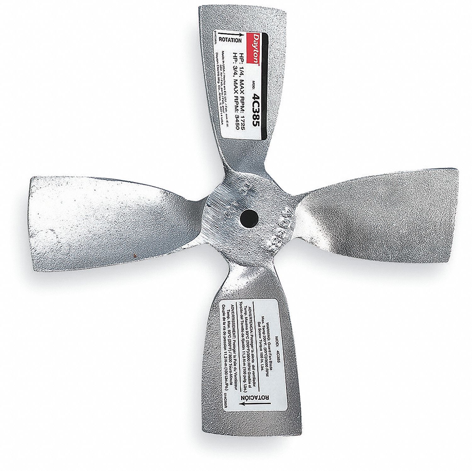 FAN BLADE 12IN 3/4HP 5/8BORE