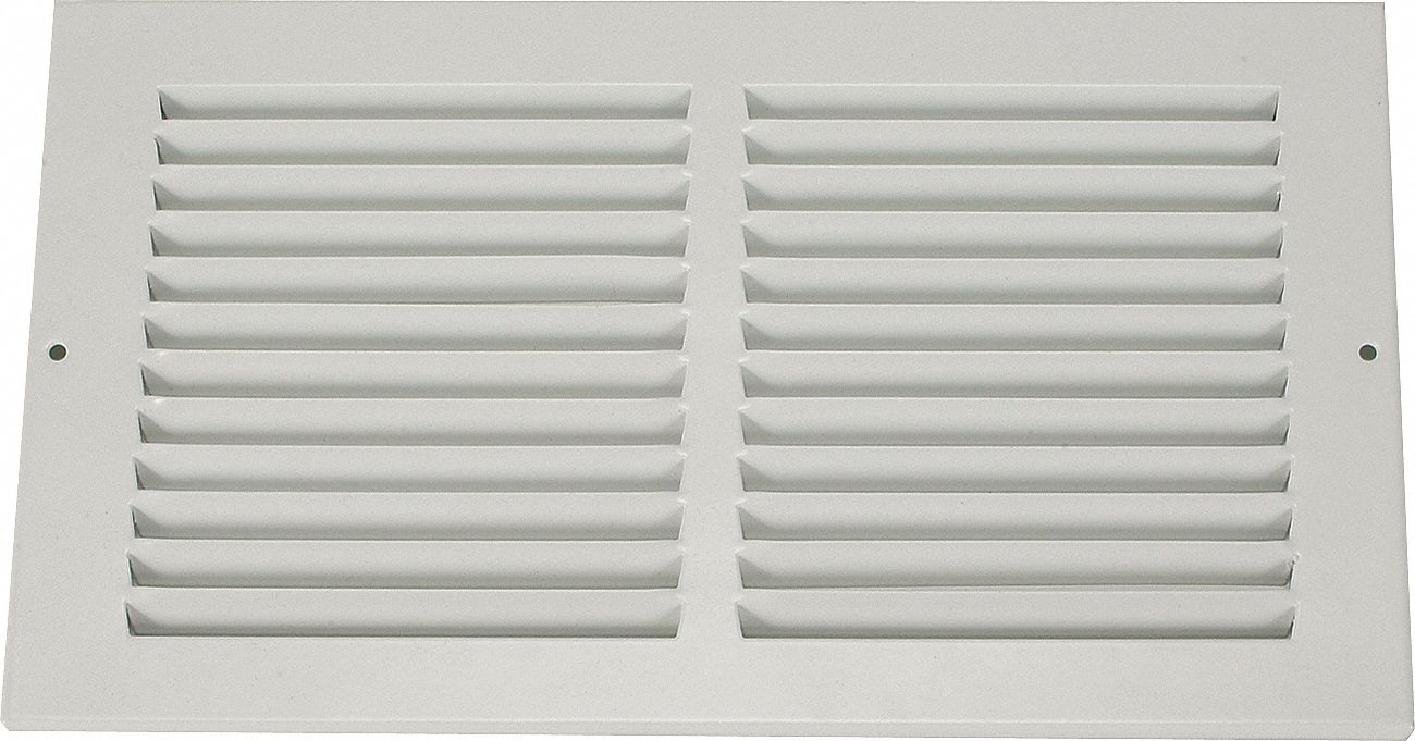 RETURN AIR GRILLE,8X12 IN,WHITE