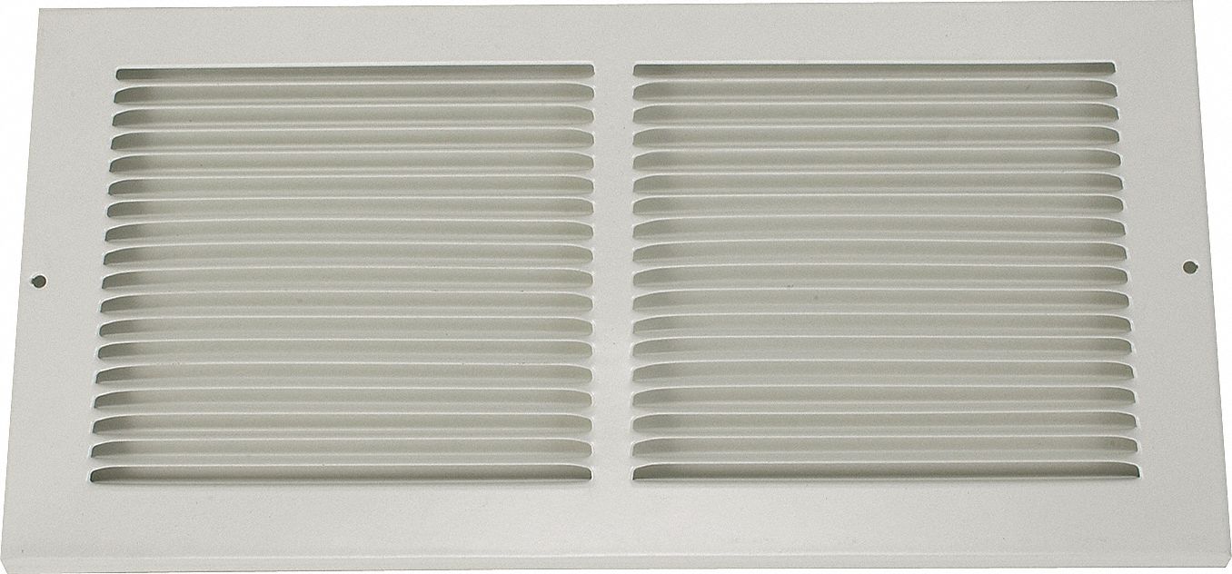 RETURN AIR GRILLE,8 X16 IN,WHITE