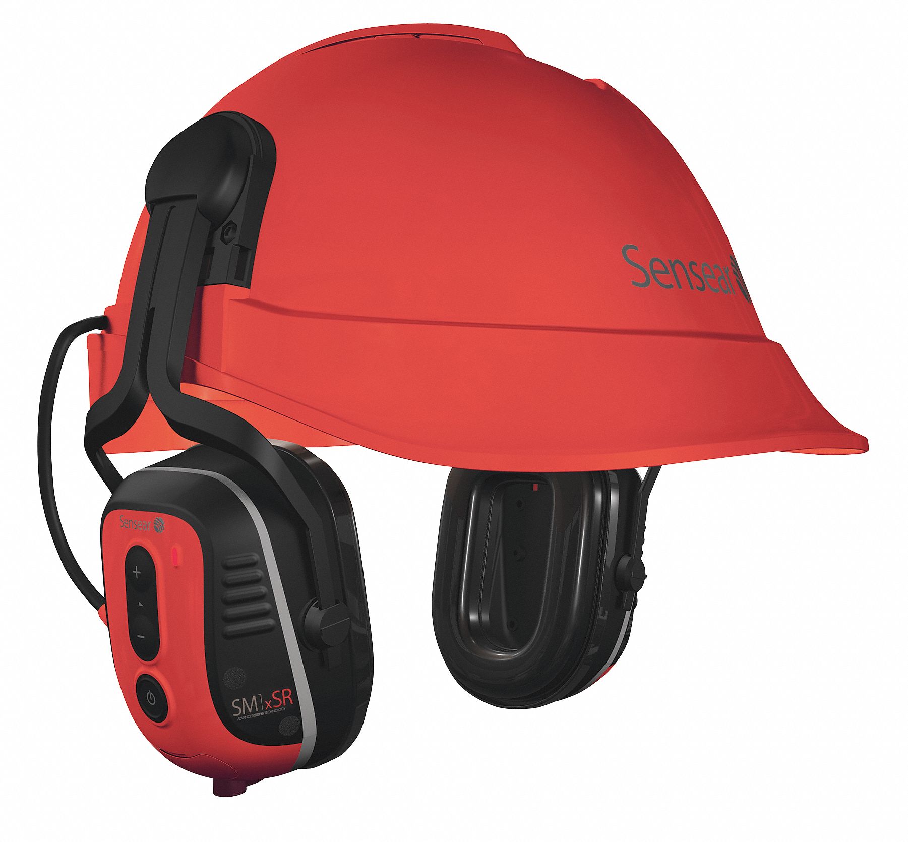 SENSEAR Hard Hat Mounted Electronic Ear Muffs, 23dB Noise Reduction