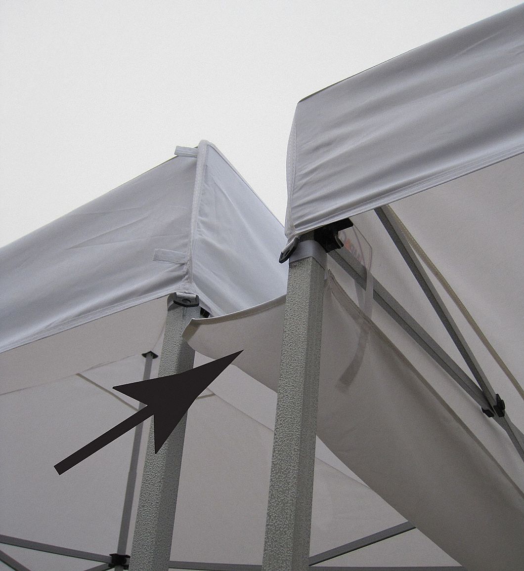 Canopy Gutter System - bridge the gap between two Instant Canopies