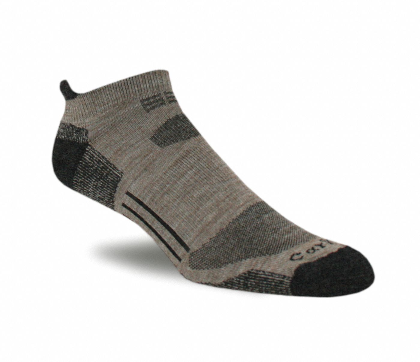 11C574 - Athletic Socks Ankle Mens L Tan PR