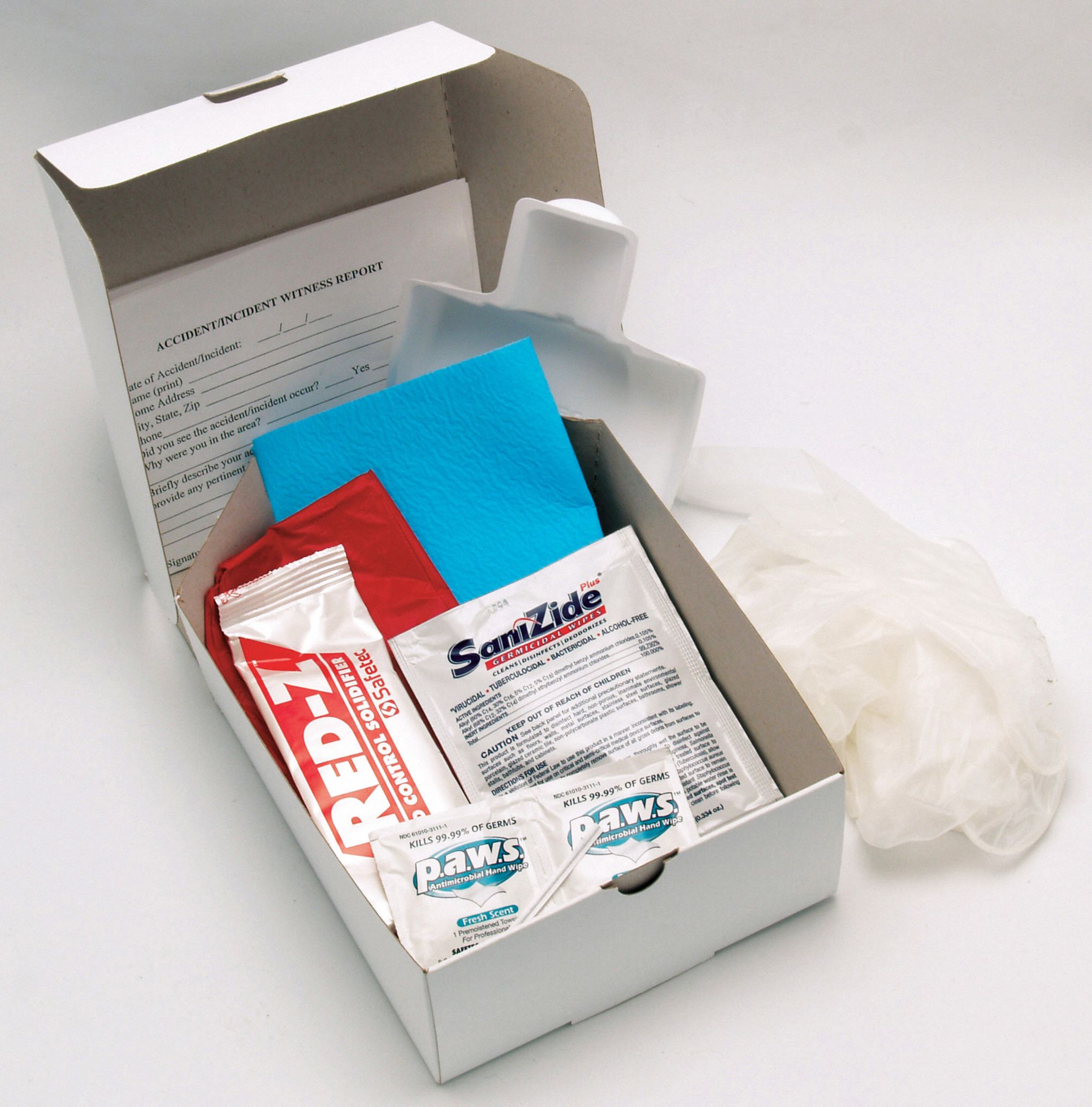 11C648 - Biohazard Spill Kit Box White
