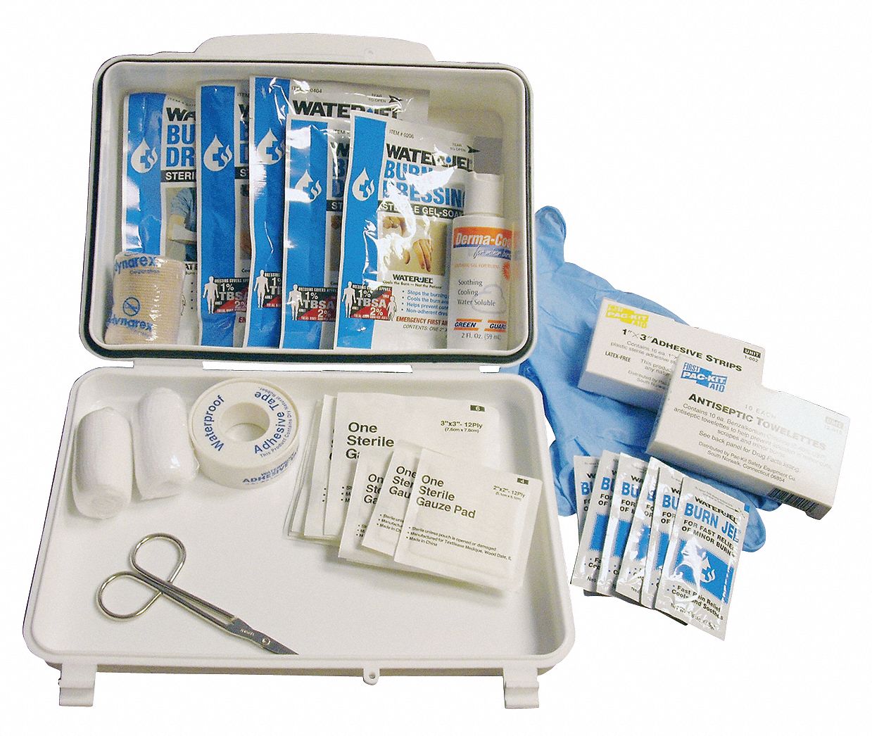 MEDI-FIRST Plastic Burn Care Kit, White - 11C676|89611 - Grainger