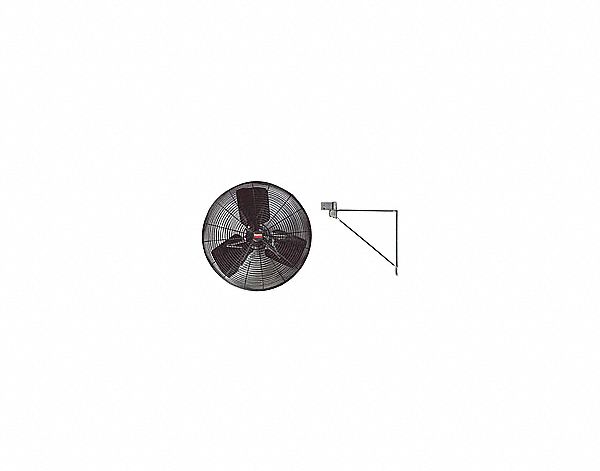 VENTILATEUR A MONTAGE MURAL, 18 PO,