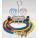 MANIFOLD GAUGE SET, 2 VALVES, 3 HOSES, 2¾ IN GAUGE DIA