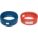 MANIFOLD GAUGE BOOT SET, 3⅛ IN DIAMETER, BLUE/RED