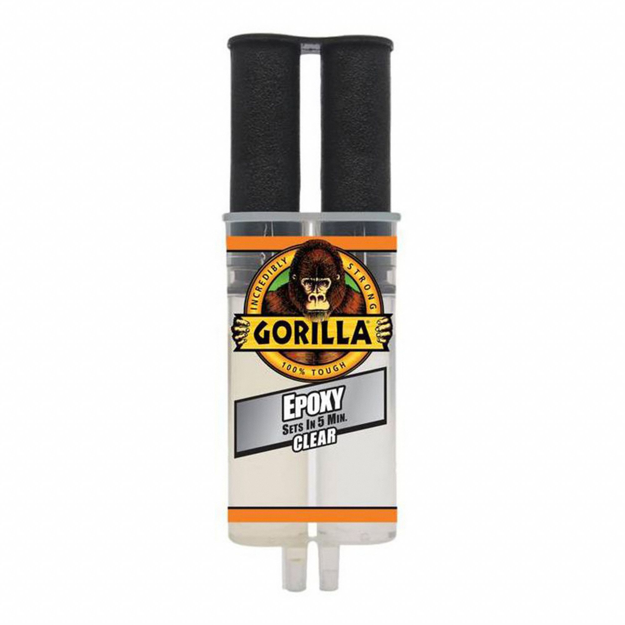 GORILLA EPOXY, WATER/SOLVENT RESISTANT, 5 MINUTE SET TIME, CLR, EPOXY RESIN, 25 ML