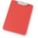 CLIPBOARD PLASTIC LETTER SIZE RED