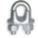 WIRE ROPE U-BOLT CLIP, ⅝ IN COMPATIBLE ROPE DIAMETER, 12 IN ROPE TURNBACK L, STEEL