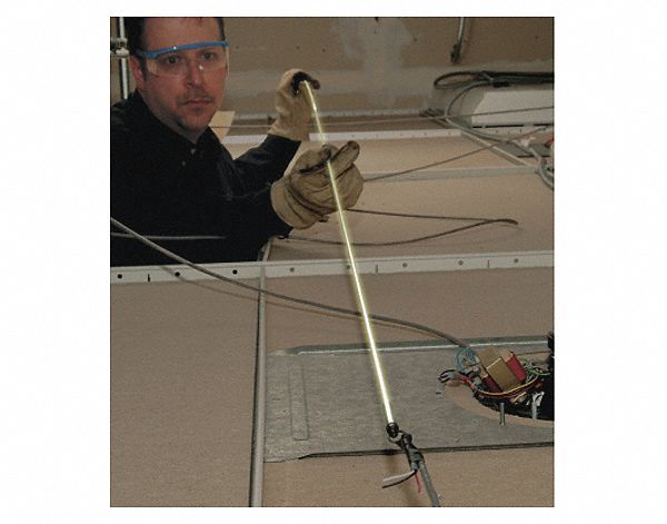 GLOW ROD, BULLET AND J HOOK NOSE TIPS, 3/16 IN ROD DIA, 15 FT, BULLET NOSE/SINGLE HOOK END