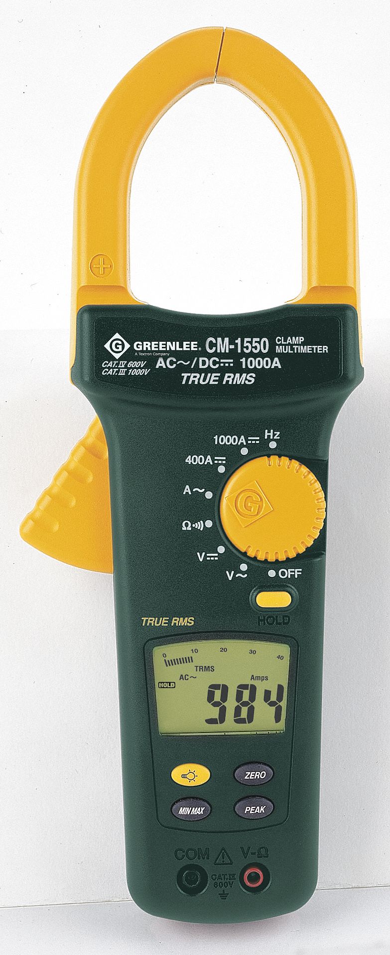 CLAMP-METER, 400 AMP AC/2000 COUNT LCD DISPLAY/600 VOLT, AAA BATTERY,  AUDIBLE CONTINUANCY