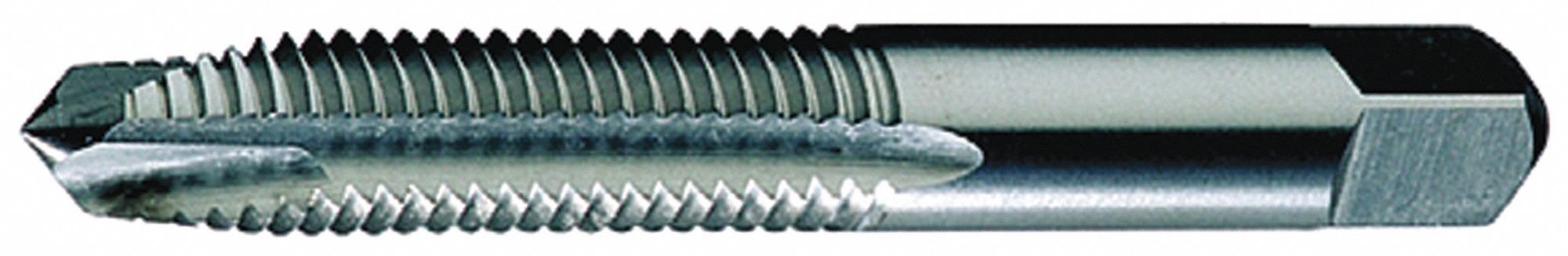 STRAIGHT FLUTE TAP, ¼"-20 THREAD, 1 IN THREAD L, 2½ IN L, PLUG, HIGH SPEED STEEL