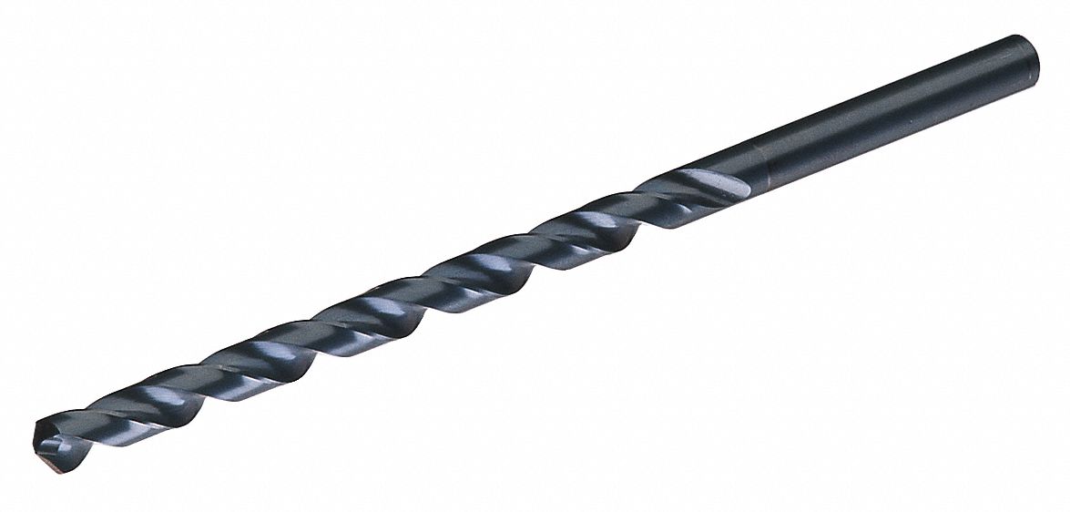 EXTRA LONG DRILL BIT, 9/32 IN DRILL BIT SIZE, 5½ IN FLUTE L, 17/64 IN SHANK DIAMETER