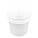 CONTAINER, FOR FOOD PRODUCTS, ROUND, LD CAP 1 GAL, WHITE, 7.67 X 8.31 IN, HDPE/PLASTIC