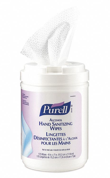 WIPES ALCOHOL SANITIZE PURELL 175CT