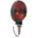 LAMP PEDESTAL DIECAST BLACK RED