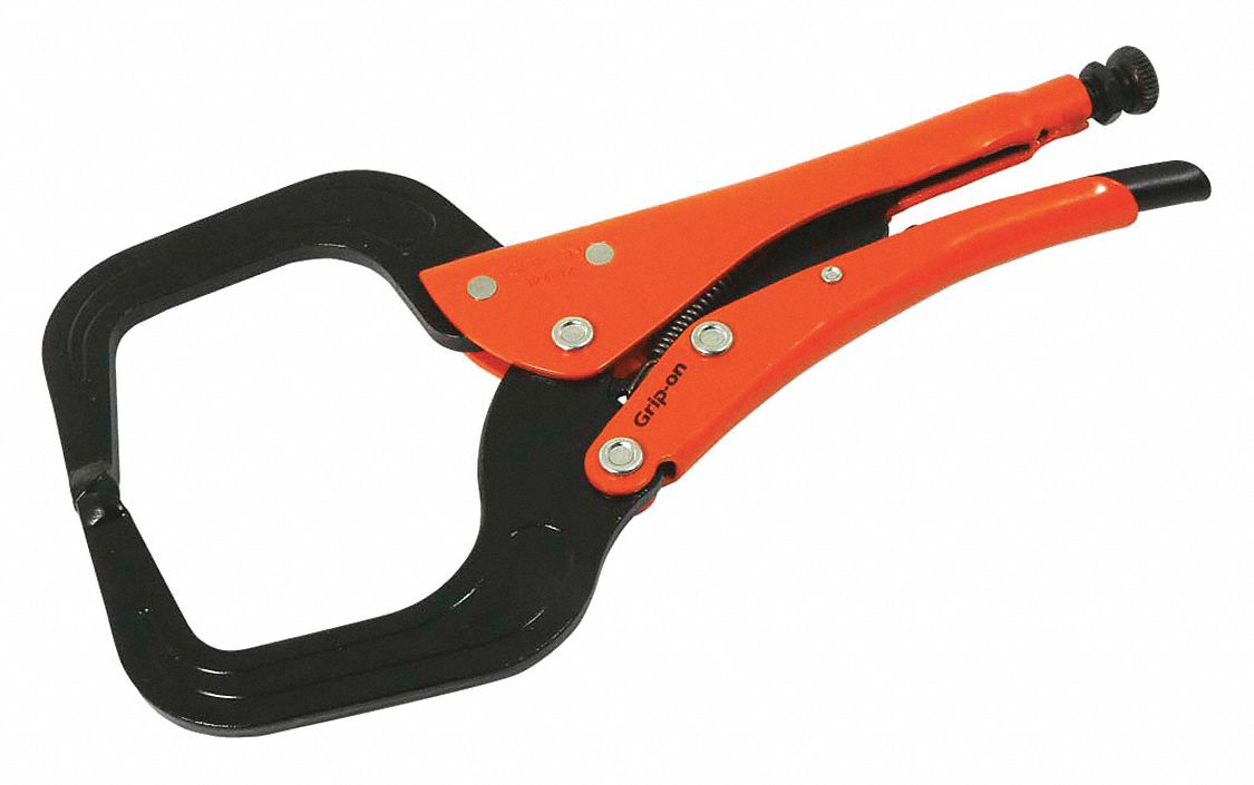 LOCKING C-CLAMP, FORGED STEEL, 12 IN