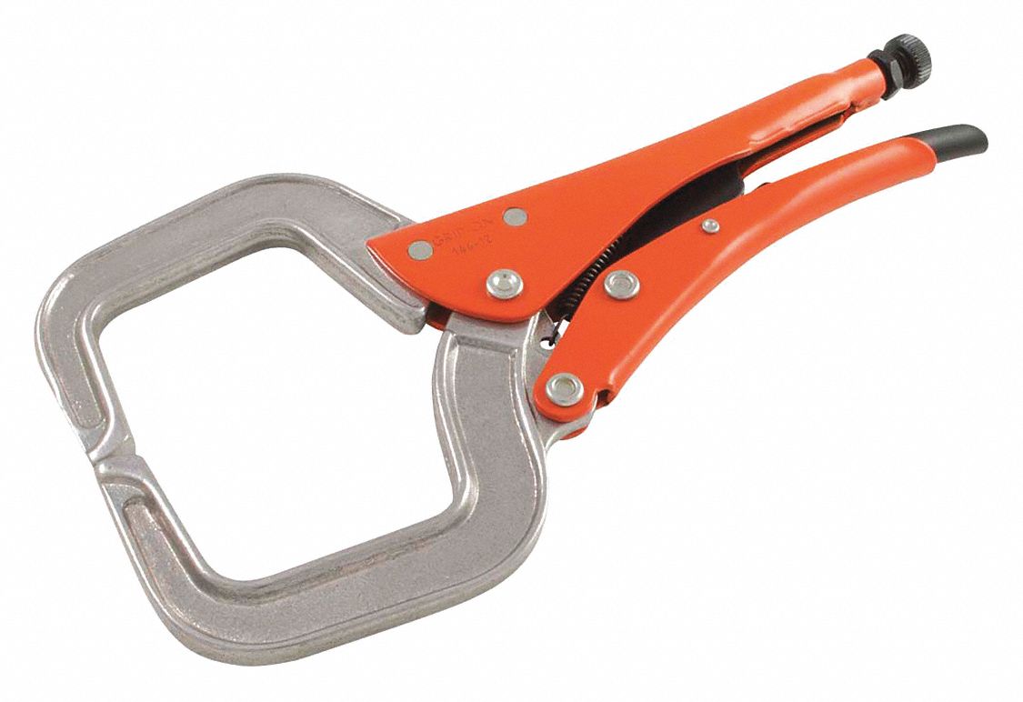 LOCKING C-CLAMP PLIER, 12 IN, ALUMINUM